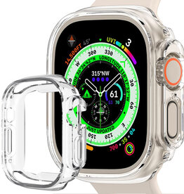 Nomfy Nomfy Apple Watch Ultra 2 Hoesje Siliconen Transparant - 49 mm