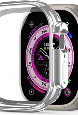 NoXx Hoes Geschikt voor Apple Watch Ultra 2 Siliconen Case - Hoesje Geschikt voor Apple Watch Ultra 2 (49 mm) Hoesje Cover Case - Transparant - 2x