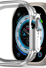 BASEY. Hoes Geschikt voor Apple Watch Ultra 2 Hoesje Siliconen Case - Hoesje Geschikt voor Apple Watch Ultra 2 (49 mm) Hoes - Transparant