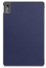 Nomfy Hoes Geschikt voor Lenovo Tab M10 5G Hoes Tri-fold Tablet Hoesje Case - Hoesje Geschikt voor Lenovo Tab M10 5G Hoesje Hardcover Bookcase - Donkerblauw