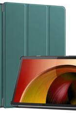 Nomfy Hoes Geschikt voor Lenovo Tab M10 5G Hoes Tri-fold Tablet Hoesje Case - Hoesje Geschikt voor Lenovo Tab M10 5G Hoesje Hardcover Bookcase - Donkergroen