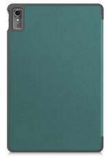 Nomfy Hoes Geschikt voor Lenovo Tab M10 5G Hoes Tri-fold Tablet Hoesje Case - Hoesje Geschikt voor Lenovo Tab M10 5G Hoesje Hardcover Bookcase - Donkergroen