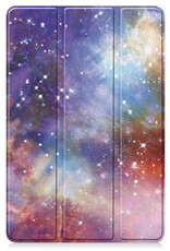 Nomfy Hoes Geschikt voor Lenovo Tab M10 5G Hoes Tri-fold Tablet Hoesje Case - Hoesje Geschikt voor Lenovo Tab M10 5G Hoesje Hardcover Bookcase - Galaxy