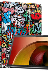Nomfy Hoes Geschikt voor Lenovo Tab M10 5G Hoes Tri-fold Tablet Hoesje Case - Hoesje Geschikt voor Lenovo Tab M10 5G Hoesje Hardcover Bookcase - Graffity