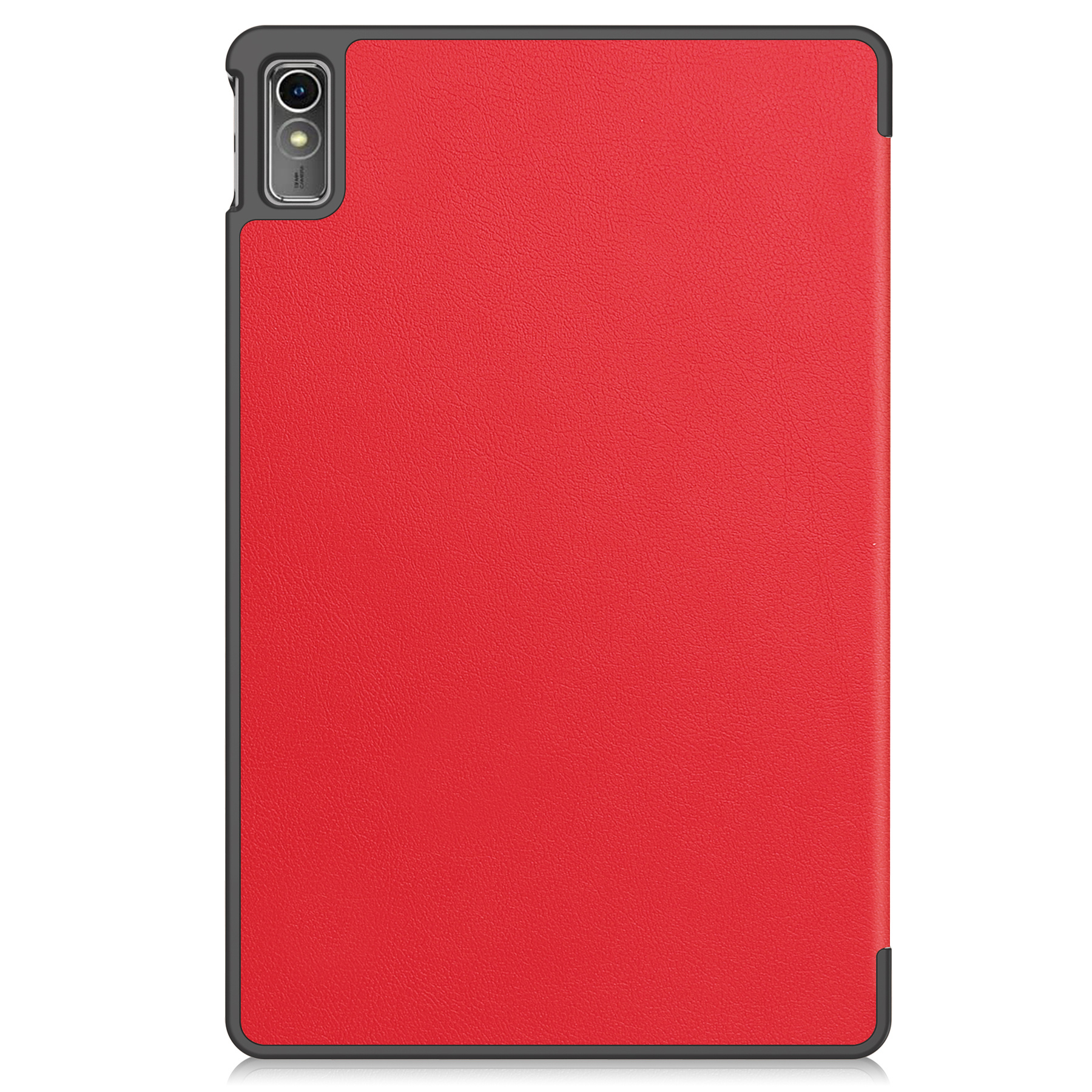 Nomfy Hoes Geschikt voor Lenovo Tab M10 5G Hoes Tri-fold Tablet Hoesje Case - Hoesje Geschikt voor Lenovo Tab M10 5G Hoesje Hardcover Bookcase - Rood