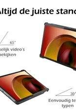 Nomfy Hoes Geschikt voor Lenovo Tab M10 5G Hoes Tri-fold Tablet Hoesje Case - Hoesje Geschikt voor Lenovo Tab M10 5G Hoesje Hardcover Bookcase - Rood