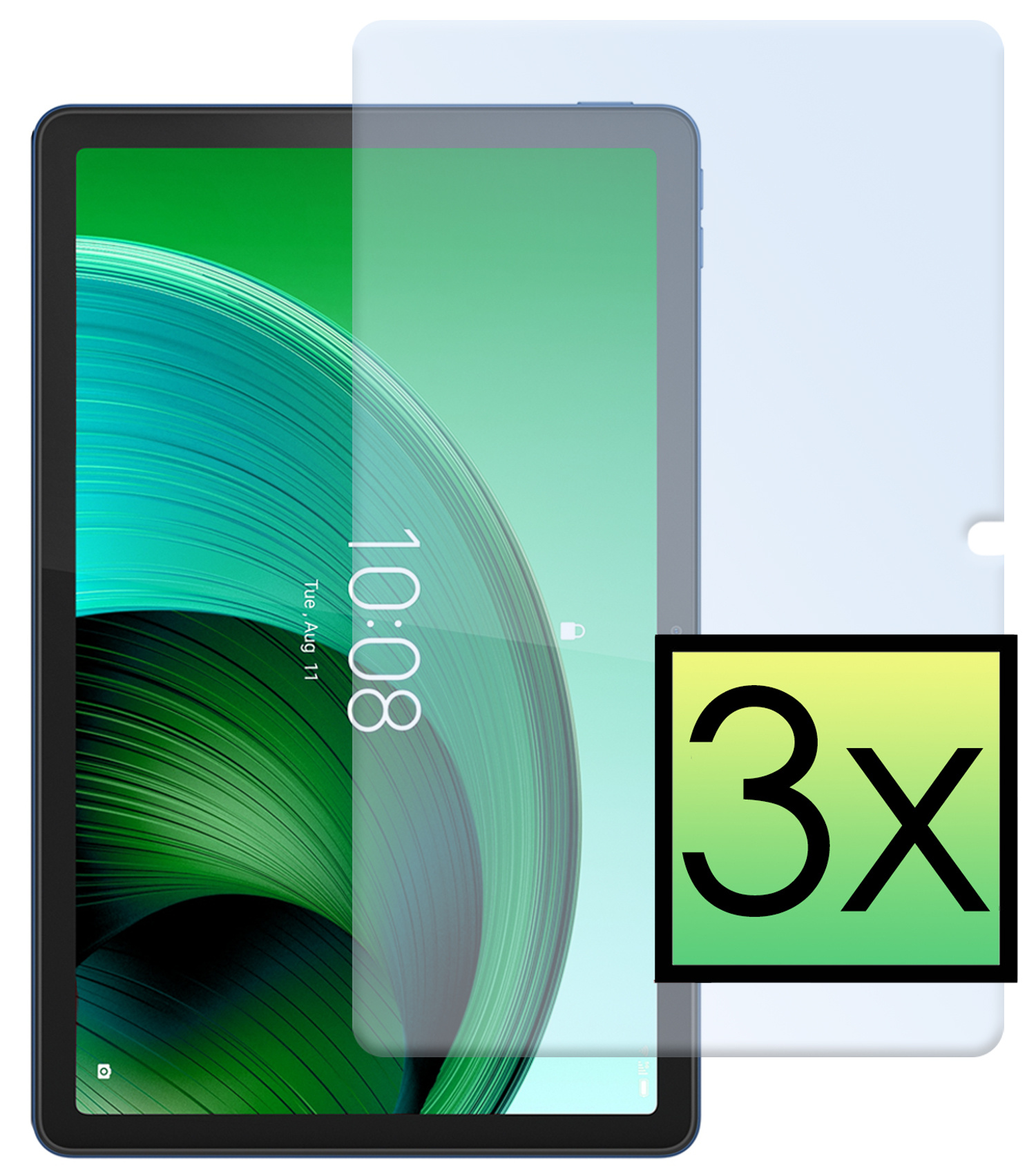 NoXx Screenprotector Geschikt voor Lenovo Tab M10 5G Screenprotector Bescherm Glas Screen Protector - 3x