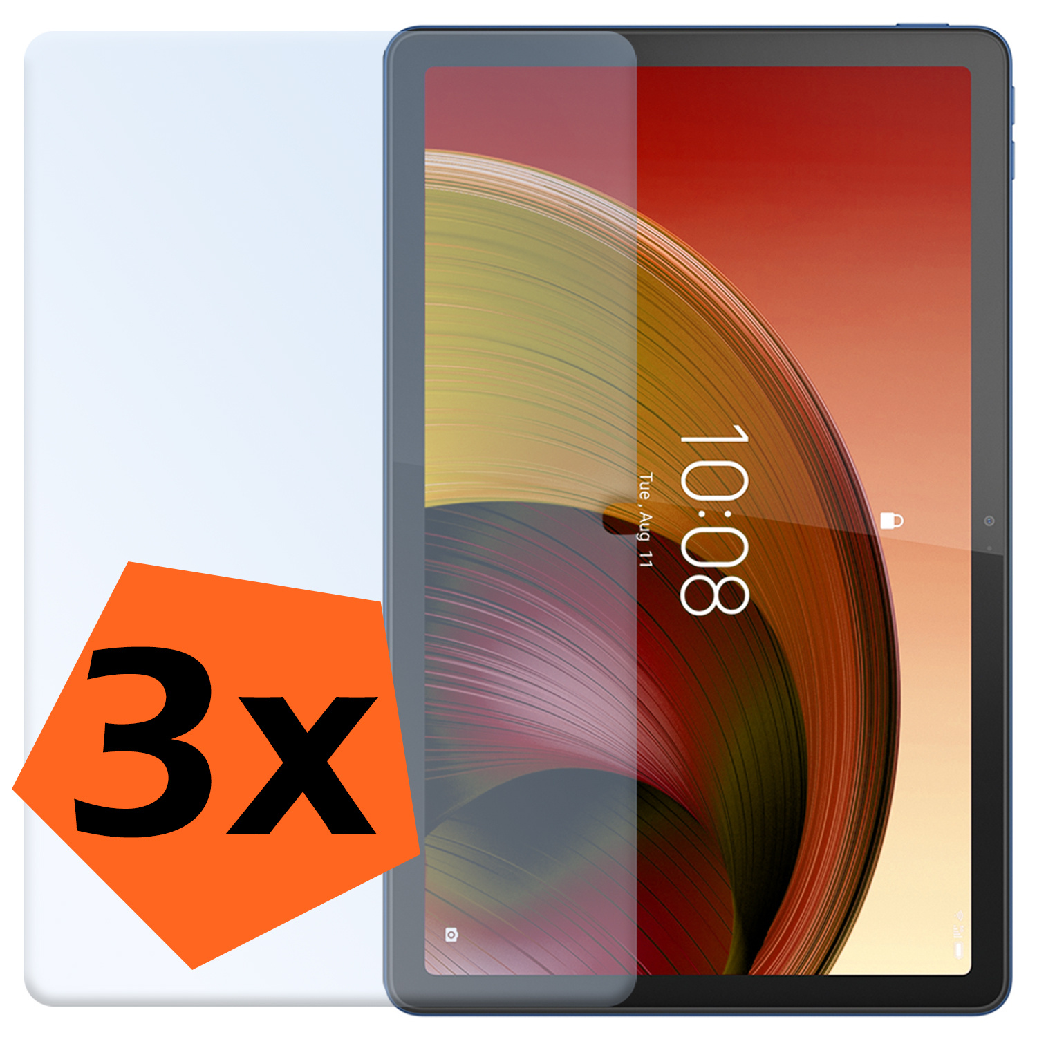 Nomfy Screenprotector Geschikt voor Lenovo Tab M10 5G Screenprotector Bescherm Glas - Screen Protector Geschikt voor Lenovo Tab M10 5G Screenprotector Tempered Glass - 3 PACK