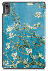 BASEY. Hoesje Geschikt voor Lenovo Tab M10 5G Hoes Case Tablet Hoesje Tri-fold - Hoes Geschikt voor Lenovo Tab M10 5G Hoesje Hard Cover Bookcase Hoes - Bloesem