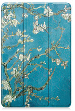 BASEY. Hoesje Geschikt voor Lenovo Tab M10 5G Hoes Case Tablet Hoesje Tri-fold - Hoes Geschikt voor Lenovo Tab M10 5G Hoesje Hard Cover Bookcase Hoes - Bloesem