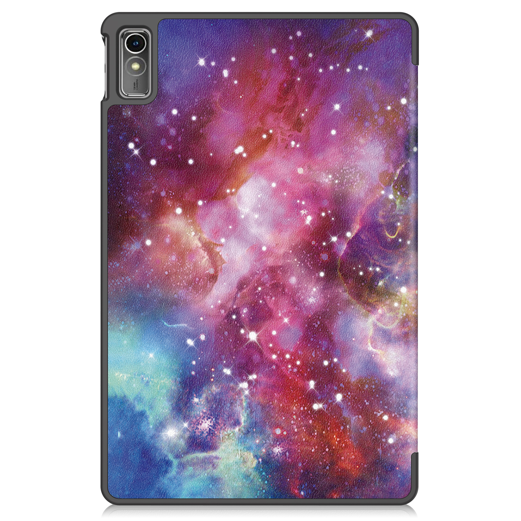 BASEY. Hoesje Geschikt voor Lenovo Tab M10 5G Hoes Case Tablet Hoesje Tri-fold - Hoes Geschikt voor Lenovo Tab M10 5G Hoesje Hard Cover Bookcase Hoes - Galaxy