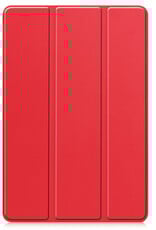 BASEY. Hoesje Geschikt voor Lenovo Tab M10 5G Hoes Case Tablet Hoesje Tri-fold - Hoes Geschikt voor Lenovo Tab M10 5G Hoesje Hard Cover Bookcase Hoes - Rood