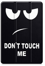 BASEY. Hoesje Geschikt voor Lenovo Tab M10 5G Hoes Case Tablet Hoesje Tri-fold - Hoes Geschikt voor Lenovo Tab M10 5G Hoesje Hard Cover Bookcase Hoes - Don't Touch Me