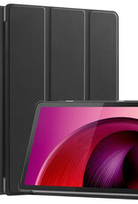 BASEY. Hoesje Geschikt voor Lenovo Tab M10 5G Hoes Case Tablet Hoesje Tri-fold - Hoes Geschikt voor Lenovo Tab M10 5G Hoesje Hard Cover Bookcase Hoes - Zwart