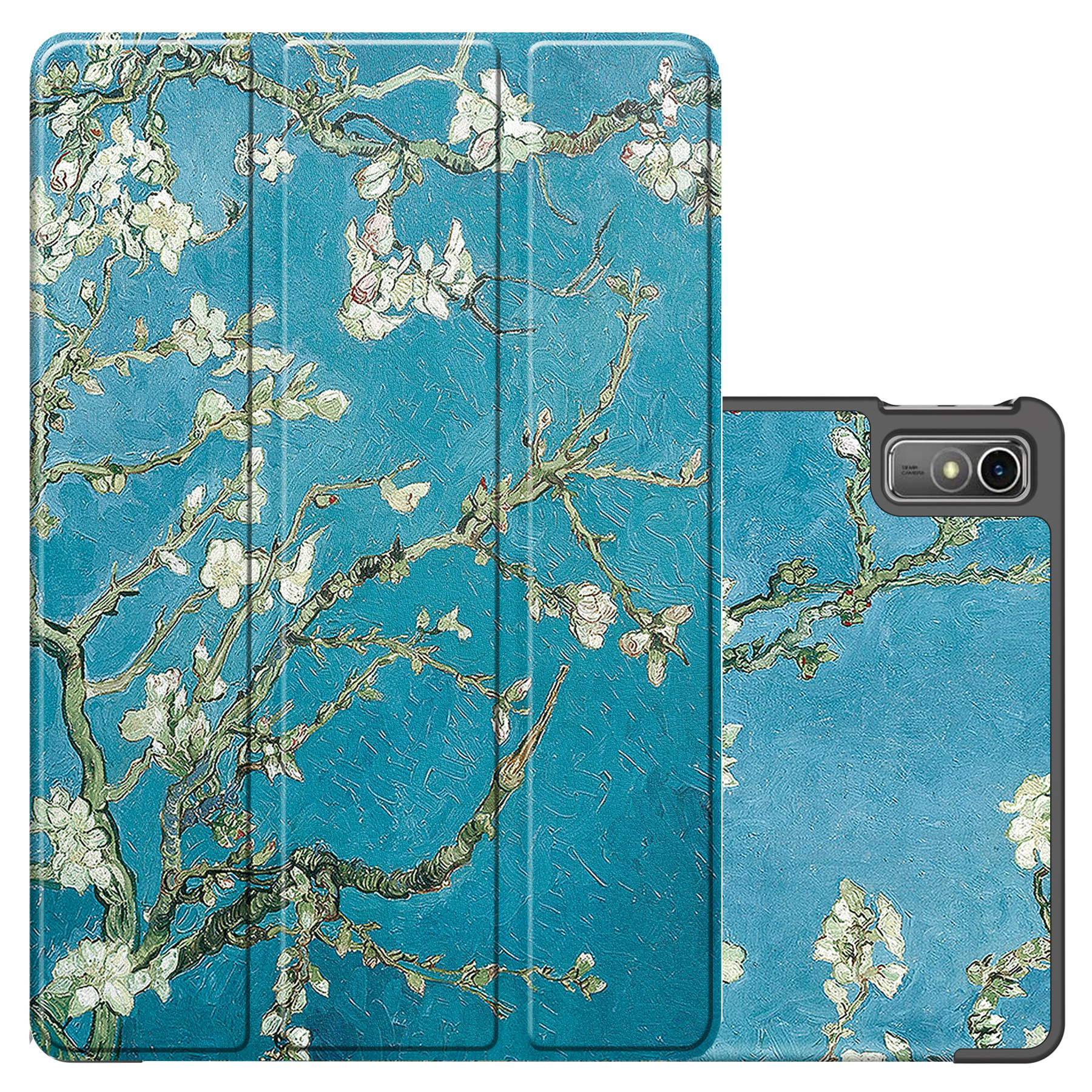 NoXx Hoesje Geschikt voor Lenovo Tab M10 5G Hoesje Case Hard Cover Hoes Book Case - Bloesem