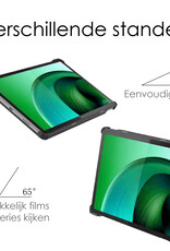 NoXx Hoesje Geschikt voor Lenovo Tab M10 5G Hoesje Case Hard Cover Hoes Book Case - Bloesem