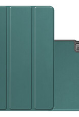 NoXx Hoesje Geschikt voor Lenovo Tab M10 5G Hoesje Case Hard Cover Hoes Book Case - Donkergroen