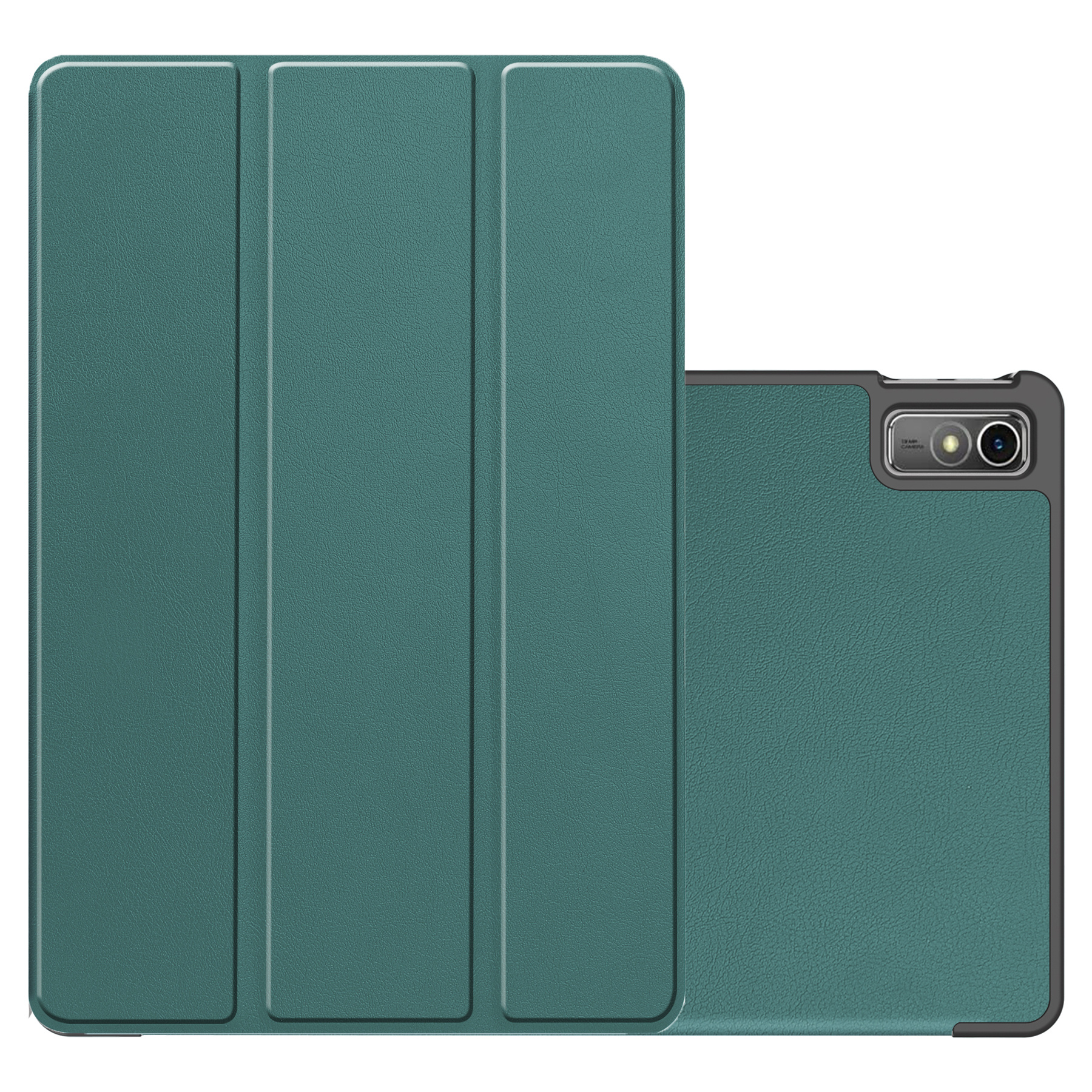 NoXx Hoesje Geschikt voor Lenovo Tab M10 5G Hoesje Case Hard Cover Hoes Book Case - Donkergroen