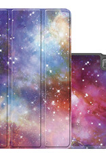 NoXx Hoesje Geschikt voor Lenovo Tab M10 5G Hoesje Case Hard Cover Hoes Book Case - Galaxy