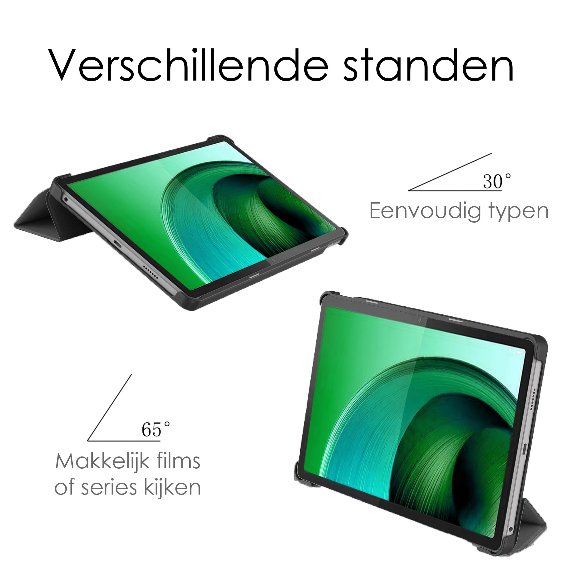 NoXx Hoesje Geschikt voor Lenovo Tab M10 5G Hoesje Case Hard Cover Hoes Book Case - Grijs