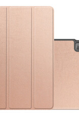 NoXx Hoesje Geschikt voor Lenovo Tab M10 5G Hoesje Case Hard Cover Hoes Book Case - Rosé goud
