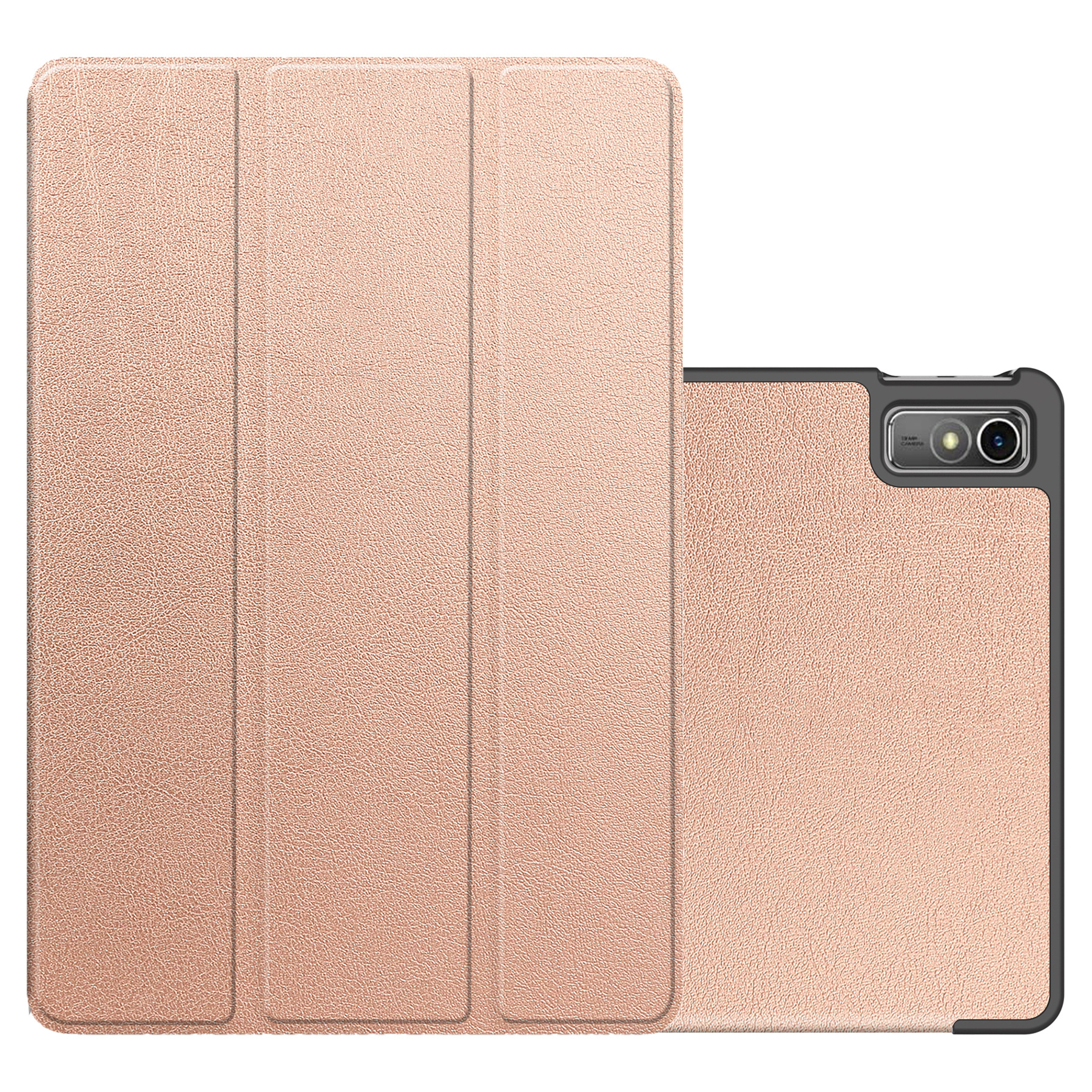 NoXx Hoesje Geschikt voor Lenovo Tab M10 5G Hoesje Case Hard Cover Hoes Book Case - Rosé goud