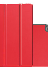 NoXx Hoesje Geschikt voor Lenovo Tab M10 5G Hoesje Case Hard Cover Hoes Book Case - Rood