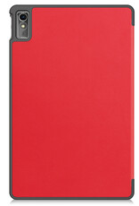 NoXx Hoesje Geschikt voor Lenovo Tab M10 5G Hoesje Case Hard Cover Hoes Book Case - Rood