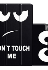 NoXx Hoesje Geschikt voor Lenovo Tab M10 5G Hoesje Case Hard Cover Hoes Book Case - Don't Touch Me