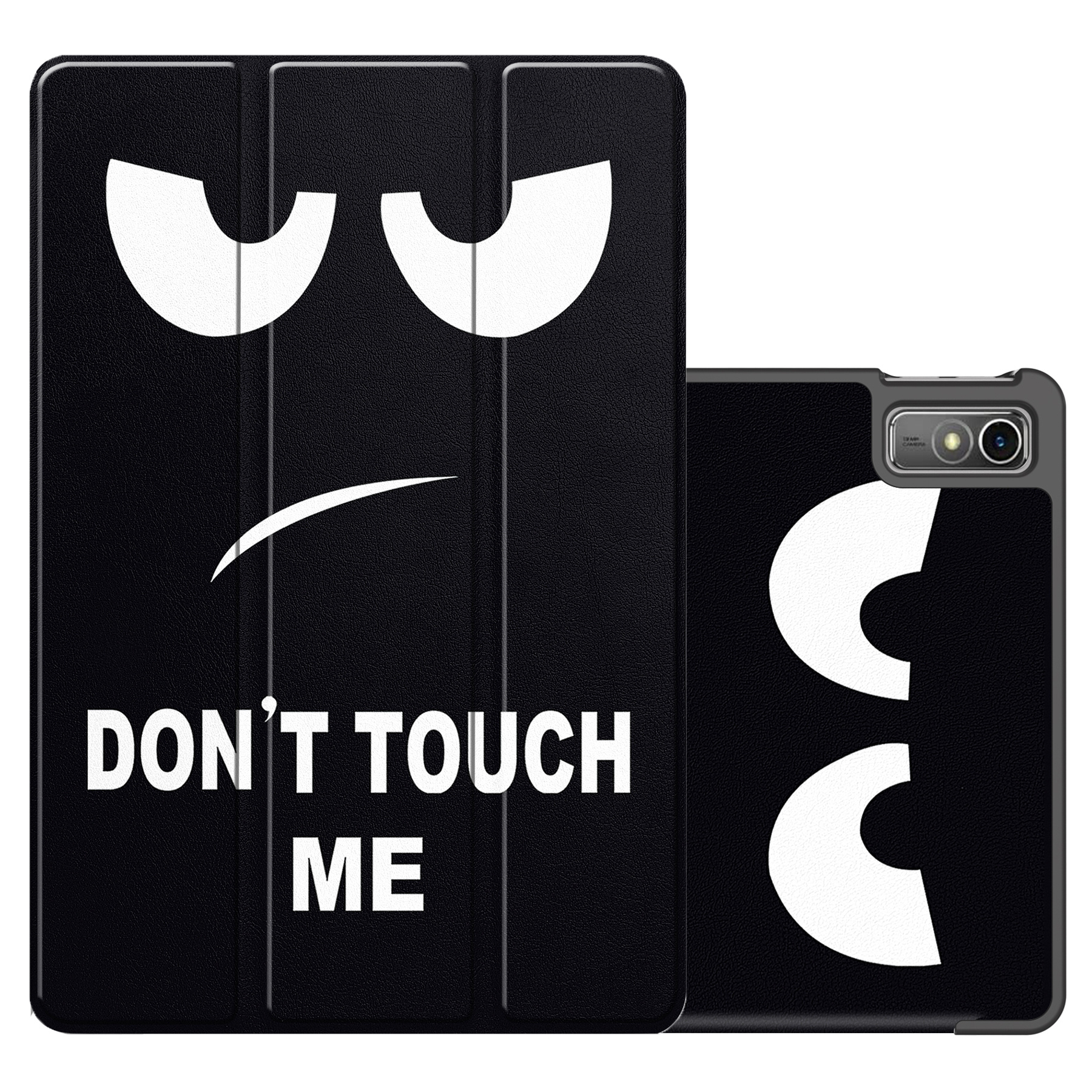 NoXx Hoesje Geschikt voor Lenovo Tab M10 5G Hoesje Case Hard Cover Hoes Book Case - Don't Touch Me