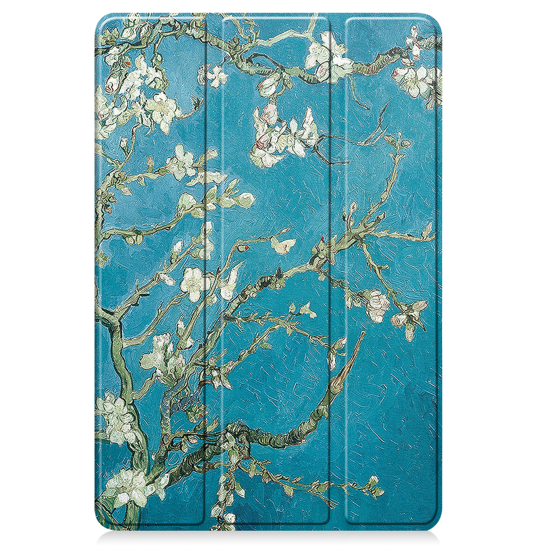 BASEY. Hoesje Geschikt voor Lenovo Tab M10 5G Hoes Case Tablet Hoesje Tri-fold Met Screenprotector - Hoes Geschikt voor Lenovo Tab M10 5G Hoesje Hard Cover Bookcase Hoes - Bloesem