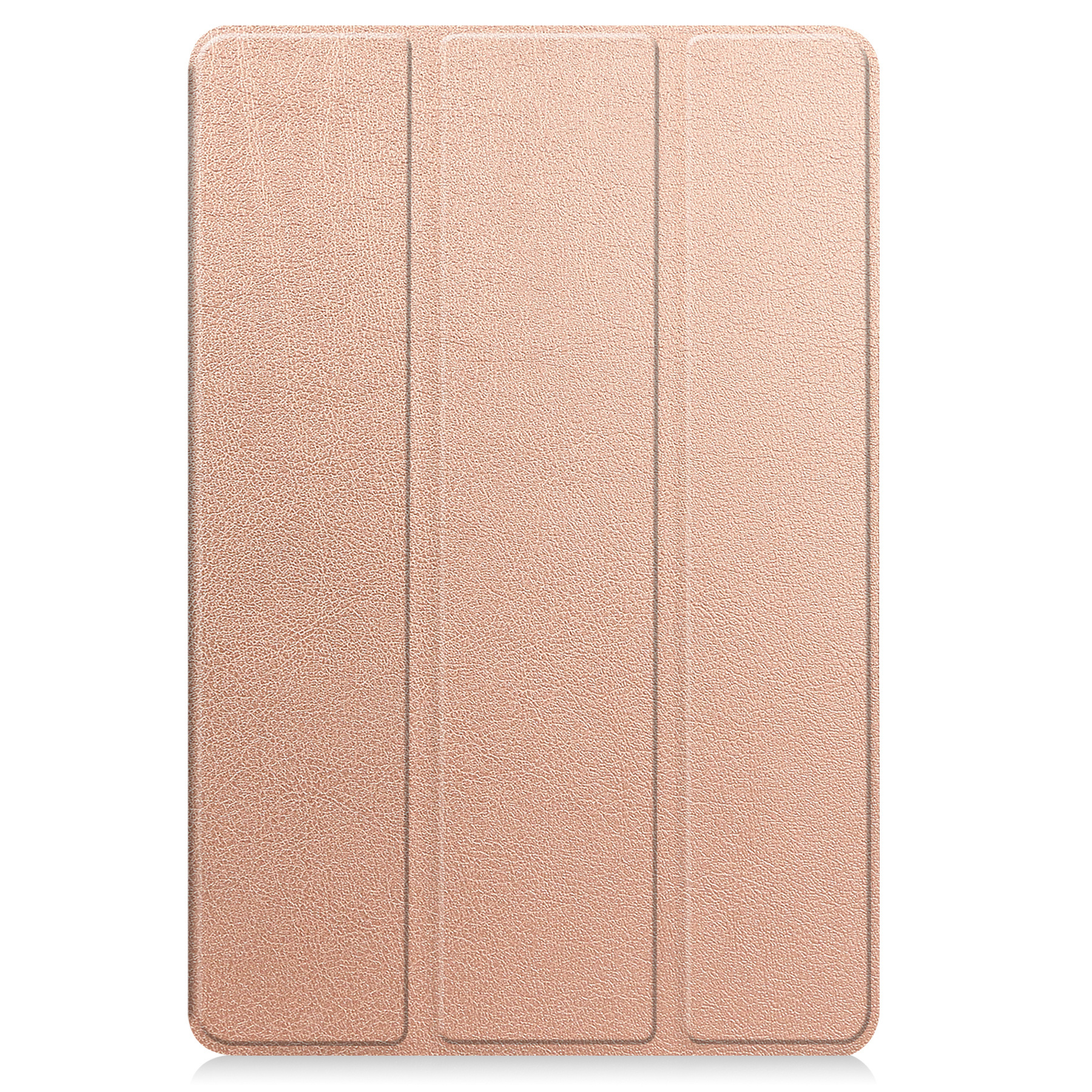 BASEY. Hoesje Geschikt voor Lenovo Tab M10 5G Hoes Case Tablet Hoesje Tri-fold Met Screenprotector - Hoes Geschikt voor Lenovo Tab M10 5G Hoesje Hard Cover Bookcase Hoes - Rosé goud