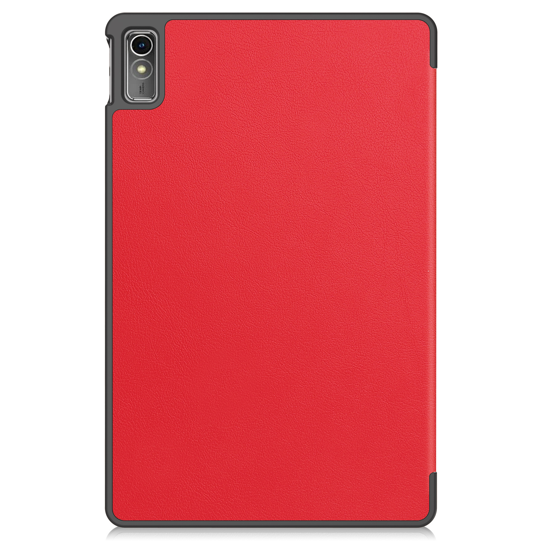 BASEY. Hoesje Geschikt voor Lenovo Tab M10 5G Hoes Case Tablet Hoesje Tri-fold Met Screenprotector - Hoes Geschikt voor Lenovo Tab M10 5G Hoesje Hard Cover Bookcase Hoes - Rood