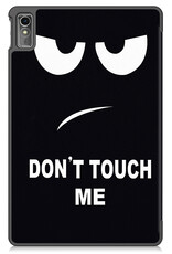 BASEY. Hoesje Geschikt voor Lenovo Tab M10 5G Hoes Case Tablet Hoesje Tri-fold Met Screenprotector - Hoes Geschikt voor Lenovo Tab M10 5G Hoesje Hard Cover Bookcase Hoes - Don't Touch Me