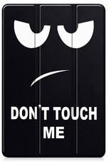 BASEY. Hoesje Geschikt voor Lenovo Tab M10 5G Hoes Case Tablet Hoesje Tri-fold Met Screenprotector - Hoes Geschikt voor Lenovo Tab M10 5G Hoesje Hard Cover Bookcase Hoes - Don't Touch Me