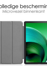 NoXx Hoesje Geschikt voor Lenovo Tab M10 5G Hoesje Case Hard Cover Hoes Book Case Met Screenprotector - Donkerblauw