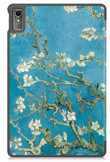 Nomfy Hoes Geschikt voor Lenovo Tab M10 5G Hoes Tri-fold Tablet Hoesje Case Met Screenprotector - Hoesje Geschikt voor Lenovo Tab M10 5G Hoesje Hardcover Bookcase - Bloesem