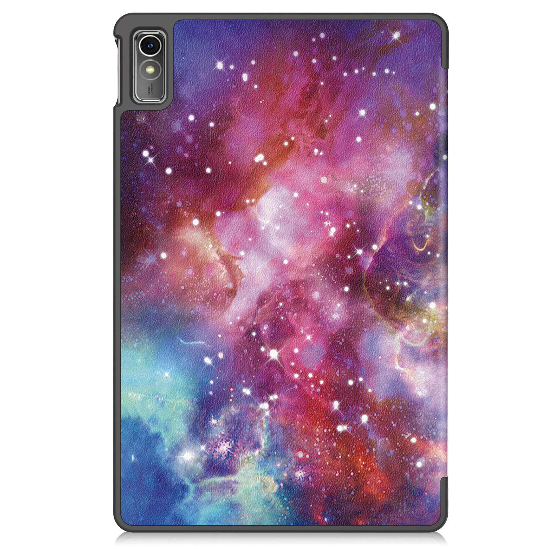 Nomfy Hoes Geschikt voor Lenovo Tab M10 5G Hoes Tri-fold Tablet Hoesje Case Met Screenprotector - Hoesje Geschikt voor Lenovo Tab M10 5G Hoesje Hardcover Bookcase - Galaxy