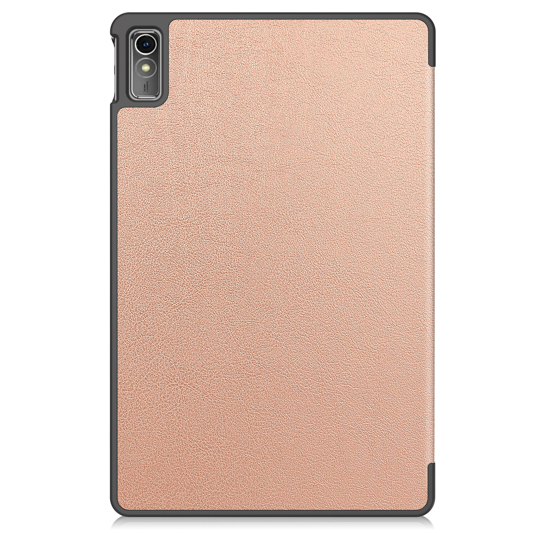Nomfy Hoes Geschikt voor Lenovo Tab M10 5G Hoes Tri-fold Tablet Hoesje Case Met Screenprotector - Hoesje Geschikt voor Lenovo Tab M10 5G Hoesje Hardcover Bookcase - Rosé goud
