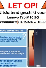 Nomfy Hoes Geschikt voor Lenovo Tab M10 5G Hoes Tri-fold Tablet Hoesje Case Met Screenprotector - Hoesje Geschikt voor Lenovo Tab M10 5G Hoesje Hardcover Bookcase - Don't Touch Me