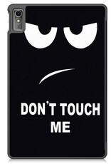 Nomfy Hoes Geschikt voor Lenovo Tab M10 5G Hoes Tri-fold Tablet Hoesje Case Met Screenprotector - Hoesje Geschikt voor Lenovo Tab M10 5G Hoesje Hardcover Bookcase - Don't Touch Me