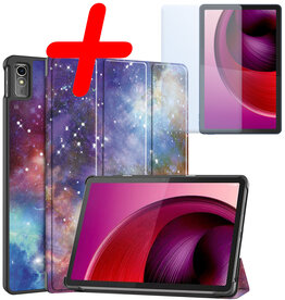 BASEY. BASEY. Lenovo Tab M10 5G Hoes Met Screenprotector - Galaxy