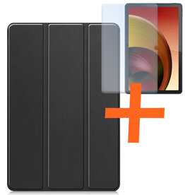 Nomfy Nomfy Lenovo Tab M10 5G Hoes Met Screenprotector - Zwart