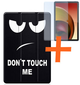 Nomfy Nomfy Lenovo Tab M10 5G Hoes Met Screenprotector - Don't Touch Me