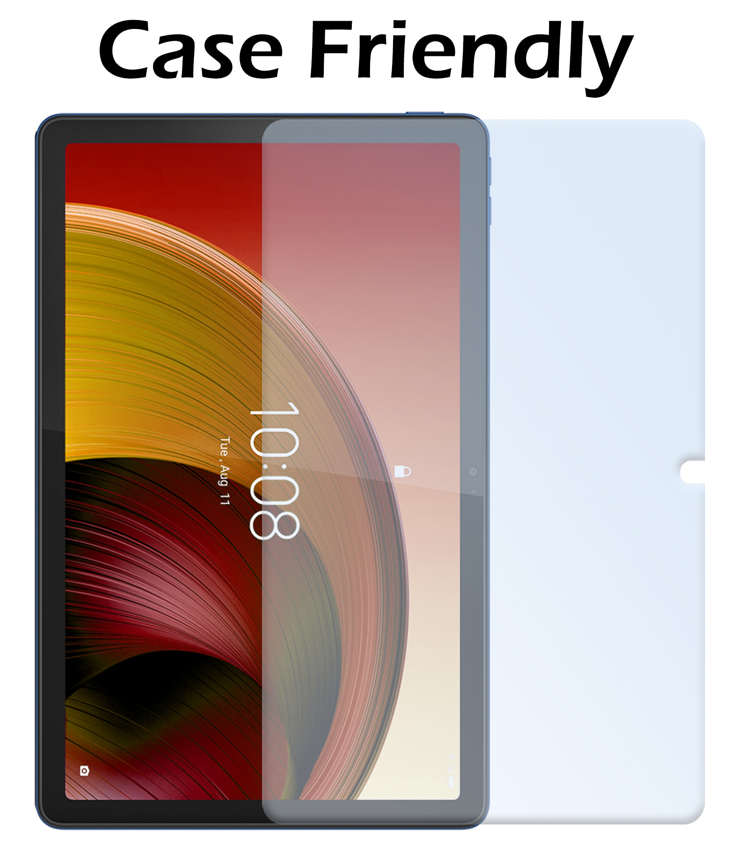 Nomfy Hoes Geschikt voor Lenovo Tab M10 5G Hoes Tri-fold Tablet Hoesje Case Met Screenprotector - Hoesje Geschikt voor Lenovo Tab M10 5G Hoesje Hardcover Bookcase - Don't Touch Me