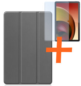 Nomfy Nomfy Lenovo Tab M10 5G Hoes Met Screenprotector - Grijs