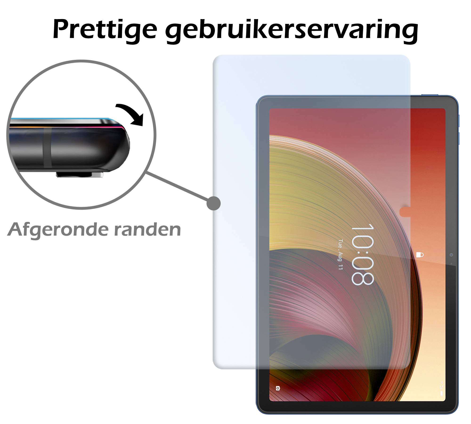 Nomfy Hoes Geschikt voor Lenovo Tab M10 5G Hoes Tri-fold Tablet Hoesje Case Met Screenprotector - Hoesje Geschikt voor Lenovo Tab M10 5G Hoesje Hardcover Bookcase - Donkerblauw