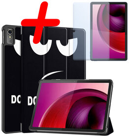 BASEY. BASEY. Lenovo Tab M10 5G Hoes Met Screenprotector - Don't Touch Me