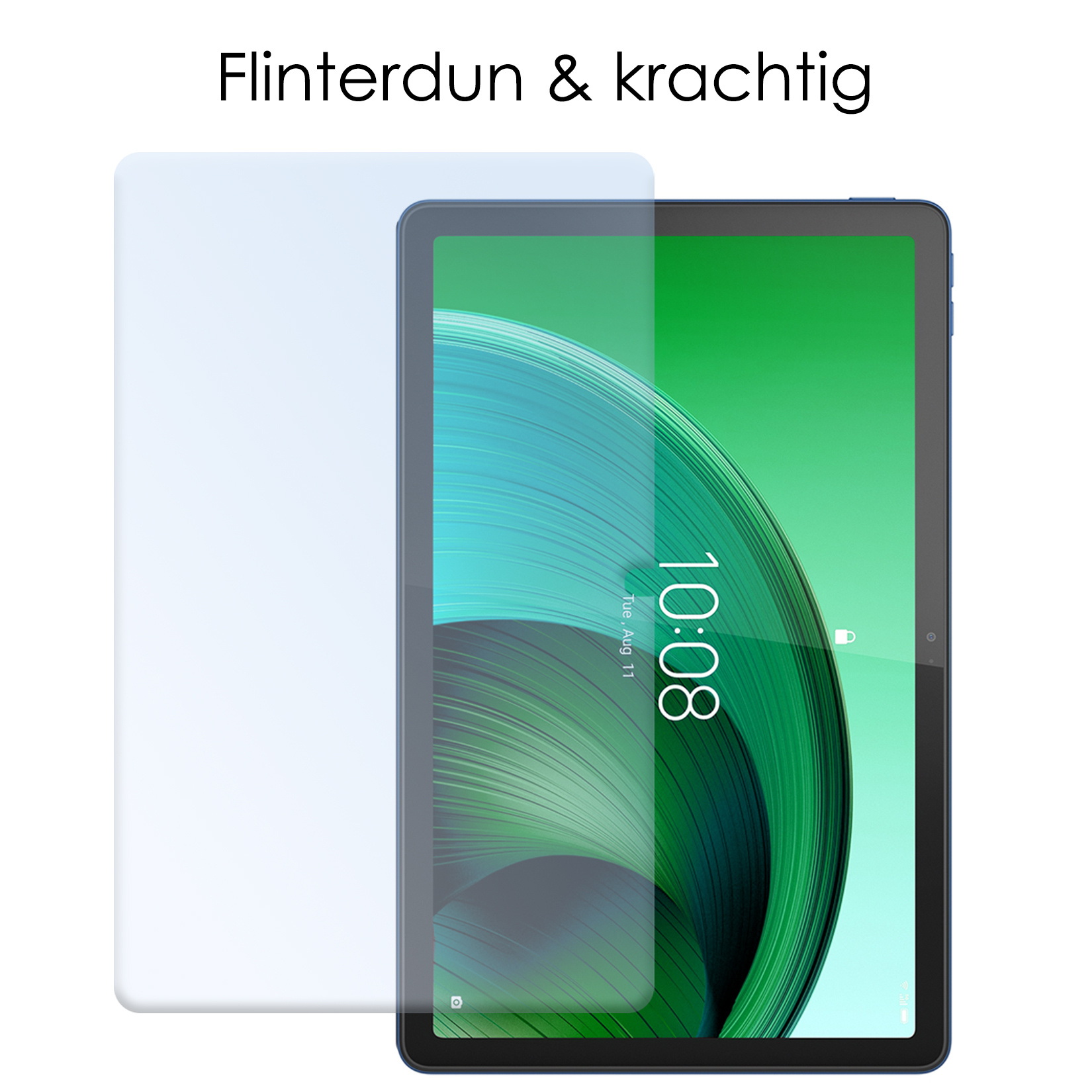 NoXx Hoesje Geschikt voor Lenovo Tab M10 5G Hoesje Case Hard Cover Hoes Book Case Met Screenprotector - Zwart