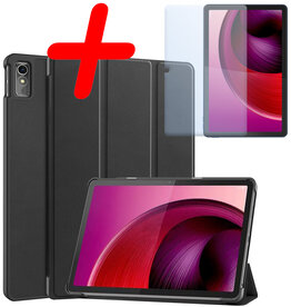 BASEY. BASEY. Lenovo Tab M10 5G Hoes Met Screenprotector - Zwart